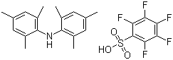 Dimesitylammonium pentafluorobenzenesulfonate molecular structure (CAS 850629-65-1)