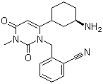 Alogliptin molecular structure (CAS 850649-61-5)