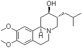 [2R-(2a,3b,11bb)]-1,3,4,6,7,11b-Hexahydro-9,10-dimethoxy-3-(2-methylpropyl)-2H-benzo[a]quinolizin-2-ol molecular structure (CAS 85081-18-1)