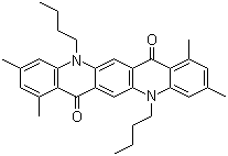 5,12-Dibutyl-1,3,8,10-tetramethylquinacridone molecular structure (CAS 850815-10-0)