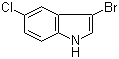 3-Bromo-5-chloro-1H-indole molecular structure (CAS 85092-82-6)
