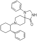 1-Phenyl-8-[(1S,2S)-2-phenylcyclohexyl]-1,3,8-triazaspiro[4.5]decan-4-one molecular structure (CAS 851337-24-1)