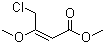 Methyl 4-chloro-3-methoxy-2-butenoate molecular structure (CAS 85153-60-2)