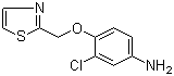 3-Chloro-4-(2-thiazolylmethoxy)benzenamine molecular structure (CAS 851545-79-4)