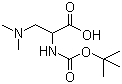 Boc-DL-2-amino-3-(dimethylamino)propionic acid molecular structure (CAS 851653-36-6)