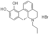(R)-5,6,6a,7-四氢-6-丙基-4H-二苯并[de,g]喹啉-10,11-二醇氢溴酸盐分子结构 (CAS 85199-01-5)