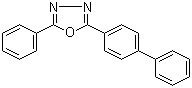 2-(4-联苯基)-5-苯基-1,3,4-恶二唑分子结构 (CAS 852-38-0)