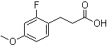 2-氟-4-甲氧基苯丙酸分子结构 (CAS 852181-15-8)