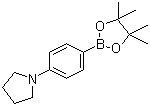 structure of CAS# 852227-90-8, 4-(Pyrrolidin-1-yl)benzeneboronic acid pinacol ester;1-[4-(4,4,5,5-Tetramethyl-1,3,2-dioxaborolan-2-yl)phenyl]pyrrolidine