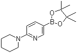 2-(Piperidino)pyridine-5-boronic acid pinacol ester molecular structure (CAS 852228-08-1)