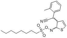 2-Methyl-alpha-[2-[[(octylsulfonyl)oxy]imino]-3(2H)-thienylidene]-benzeneacetonitrile molecular structure (CAS 852246-54-9)