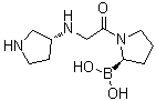 structure of CAS# 852329-66-9, Dutogliptin;[(2R)-1-[[(3R)-3-Pyrrolidinylamino]acetyl]-2-pyrrolidinyl]-boronic acid