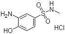 结构式 CAS# 85237-56-5, 3-氨基-4-羟基-N-甲基苯磺酰胺盐酸盐