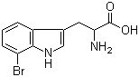 7-溴色氨酸分子结构 (CAS 852391-45-8)