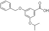 3-Benzyloxy-5-isopropoxybenzoic acid molecular structure (CAS 852520-53-7)