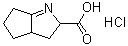 2,3,3a,4,5,6-Hexahydrocyclopenta[b]pyrrole-2-carboxylic acid hydrochloride molecular structure (CAS 852547-03-6)