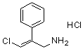 (E)-beta-(Chloromethylene)benzeneethanamine hydrochloride molecular structure (CAS 85278-24-6)