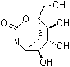 结构式 CAS# 85281-06-7, (1S,5S,6S,7R,8S)-6,7,8-三羟基-1-(羟基甲基)-2-氧杂-4-氮杂双环[3.3.1]壬-3-酮