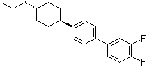 4'-(trans-4-Propylcyclohexyl)-3,4-difluorobiphenyl molecular structure (CAS 85312-59-0)