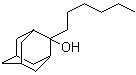 2-Hexyltricyclo[3.3.1.1(3,7)]decan-2-ol molecular structure (CAS 853179-56-3)