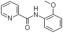 结构式 CAS# 85344-72-5, N-(2-甲氧基苯基)-2-吡啶甲酰胺