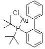 结构式 CAS# 854045-93-5, (二叔丁基(2-联苯基)膦)氯化金