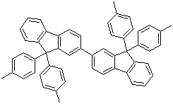 9,9,9',9'-四(4-甲基苯基)-2,2'-联-9H-芴分子结构 (CAS 854046-47-2)