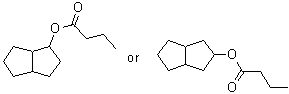Butanoic acid, octahydro-1(or 2)-pentalenyl ester molecular structure (CAS 85410-10-2)
