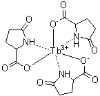 5-Oxo-DL-proline terbium complex molecular structure (CAS 85440-88-6)