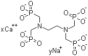 乙二胺四甲叉膦酸钙钠盐分子结构 (CAS 85480-89-3)
