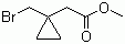 2-(1-Bromomethylcyclopropyl)acetic acid methyl ester molecular structure (CAS 855473-50-6)