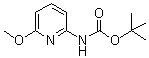 (6-甲氧基-2-吡啶基)氨基甲酸叔丁酯分子结构 (CAS 855784-40-6)