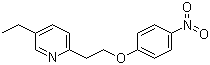 4-[2-(5-乙基-2-吡啶基)乙氧基]硝基苯分子结构 (CAS 85583-54-6)