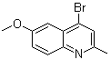 structure of CAS# 856095-00-6, 4-Bromo-6-methoxy-2-methylquinoline