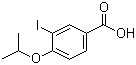 3-碘-4-异丙氧基苯甲酸分子结构 (CAS 856167-47-0)