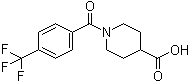 1-[[4-(Trifluoromethyl)phenyl]carbonyl]-4-piperidinecarboxylic acid molecular structure (CAS 856215-36-6)