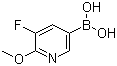 5-Fluoro-6-methoxy-3-pyridineboronic acid molecular structure (CAS 856250-60-7)