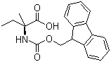 N-[(9H-Fluoren-9-ylmethoxy)carbonyl]-L-isovaline molecular structure (CAS 857478-30-9)