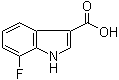 structure of CAS# 858515-66-9, 7-Fluoro-1H-indole-3-carboxylic acid