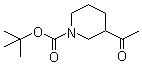 3-乙酰基-1-哌啶甲酸叔丁酯分子结构 (CAS 858643-92-2)
