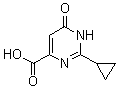 结构式 CAS# 858956-25-9, 2-环丙基-1,6-二氢-6-氧代-4-吡啶甲酸