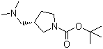 (R)-1-Boc-3-((二甲基氨基)甲基)吡咯烷分子结构 (CAS 859027-48-8)