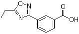 3-(5-Ethyl-1,2,4-oxadiazol-3-yl)benzoic acid molecular structure (CAS 859155-81-0)