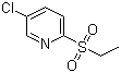 structure of CAS# 859536-33-7, 3-Chloro-6-(ethylsulfonyl)pyridine;3-Chloro-6-(ethanesulfonyl)pyridine