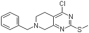 structure of CAS# 859826-11-2, 7-Benzyl-4-chloro-2-(methylthio)-5,6,7,8-tetrahydropyrido[3,4-d]pyrimidine