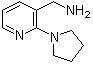 2-(1-Pyrrolidinyl)-3-pyridinemethanamine molecular structure (CAS 859850-79-6)