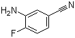 3-Amino-4-fluorobenzonitrile molecular structure (CAS 859855-53-1)
