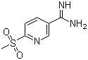 structure of CAS# 859987-11-4, 6-(Methylsulfonyl)-3-pyridinecarboximidamide;6-(Methylsulfonyl)nicotinamidine