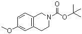 结构式 CAS# 860436-57-3, 6-甲氧基-3,4-二氢异喹啉-2(1H)-羧酸叔丁酯