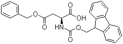 结构式 CAS# 86060-84-6, 芴甲氧羰基-L-天冬氨酸 4-苄酯